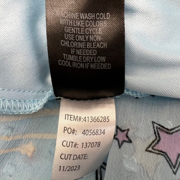 Torrid 3 Clipdot Blouson Sleeve Mock Nexk Skater Dress Cosmic Stars Summer 3X - Picture 5 of 16